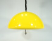 Vintage Pendant Lamp Vintage Ceiling Light Adjustable Pendant Lamp Meblo for Guzzini 70s Lamp Space Age Atomic Mushroom Lamp