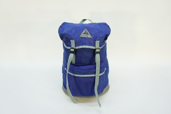 Vintage Backpack / 70s Blue Backpack / Vintage Ru… - image 3