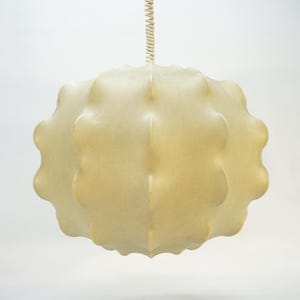 RARE Vintage XL Cocoon Lamp by Tobia Scarpa for Flos / 60s Italy / Mid Century Modern Cocoon Ceiling Lamp / Space Age / Vintage Chandelier