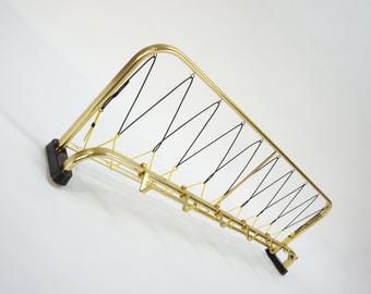 Vintage Mid Century Coat Rack / Austria 1960s / Wall Mounted Hat & Coat Shelf
