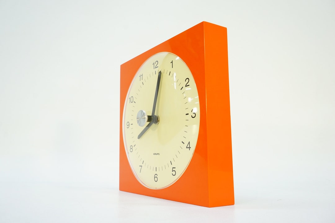 Vintage Wall Clock / Krups Clock / Retro Wall Clock / 70s Clock / Space