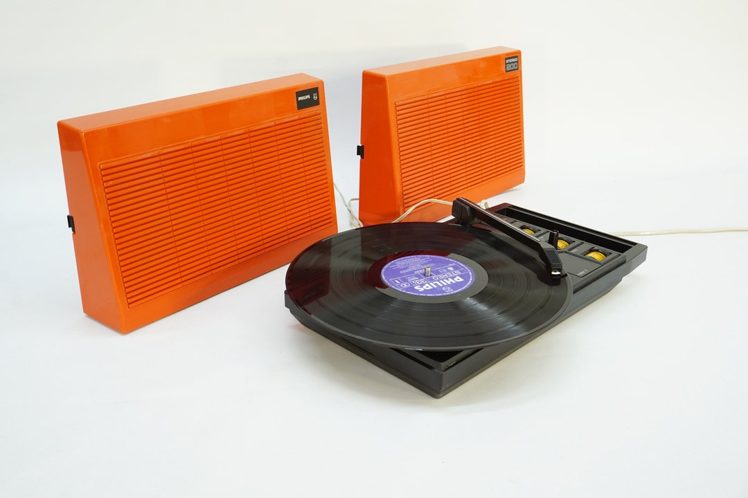 Vintage Record Player / Vintage Turntable / Phillips Stereo 200