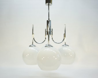 Vintage Chandelier / Vintage Pendant Lamp / Sputnik Style / Mid Century Modern / Retro Hanging Light / Ceiling Light / Space Age / 70s Lamp