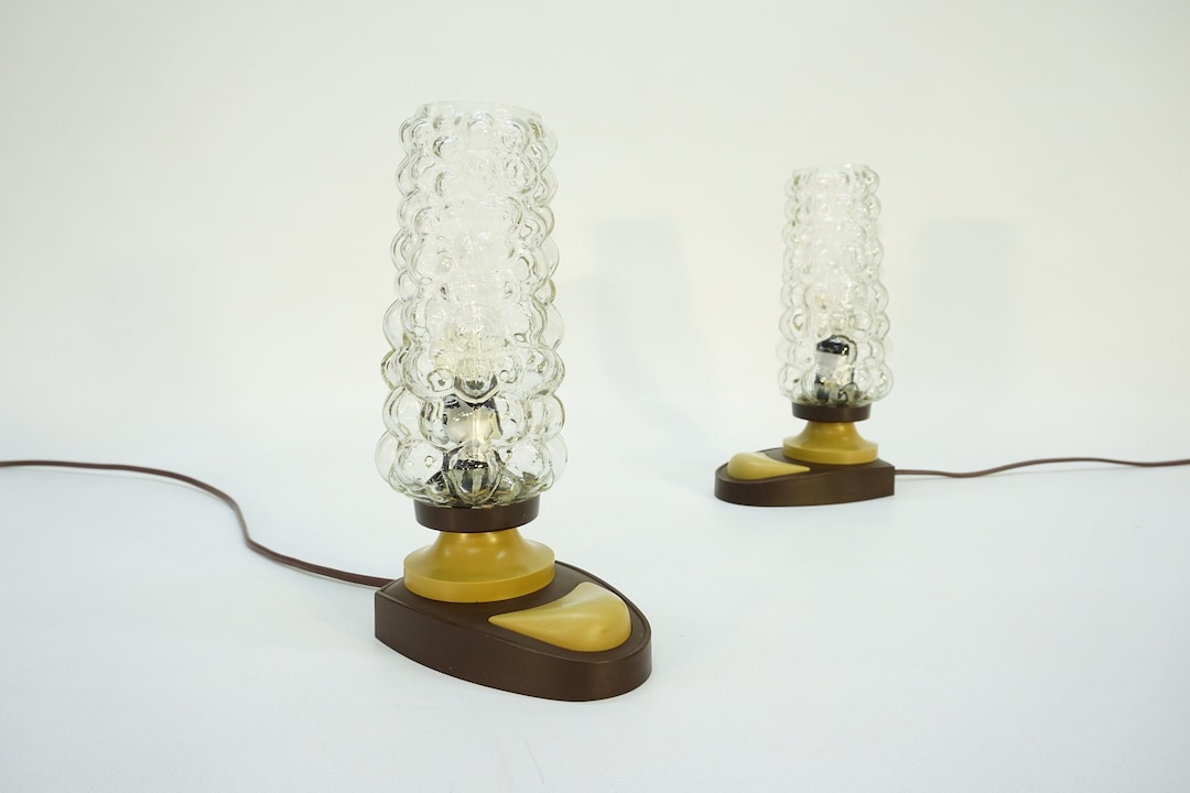 Vintage Bedside Lamp / Vintage Desk Lamp Pair / Set of 2 / Mid Century Modern / Table Lamp Pair