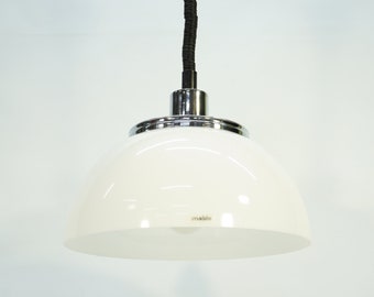 Vintage Guzzini Pendant Lamp / Guzzini Faro Ceiling Lamp / White / Meblo Guzzini / Space Age / Spheric / 70s / Retro Hanging Light/ Atomic