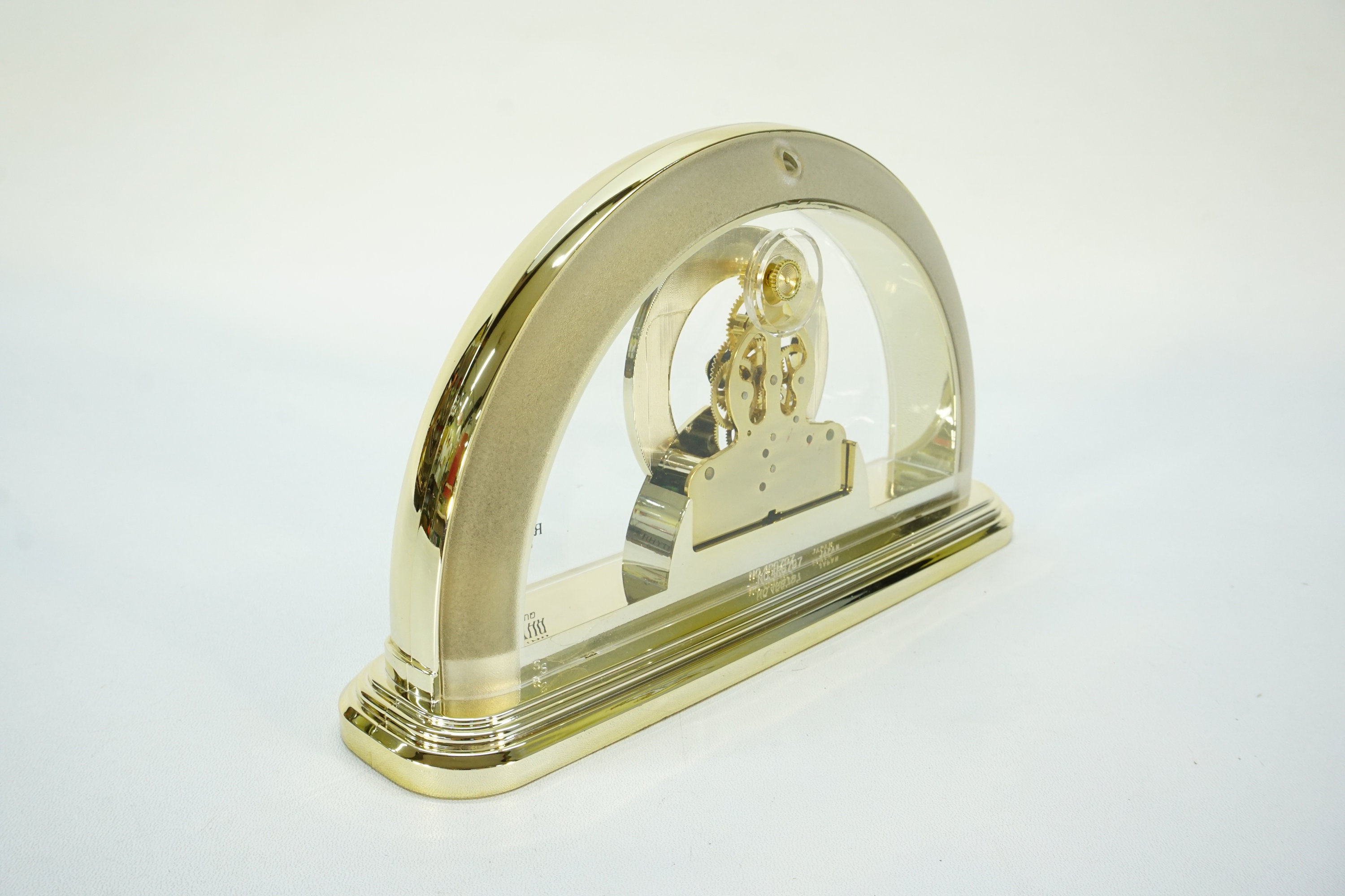 ヴィンテージリズムクロック：80年代ポストモダンゴールドデスク