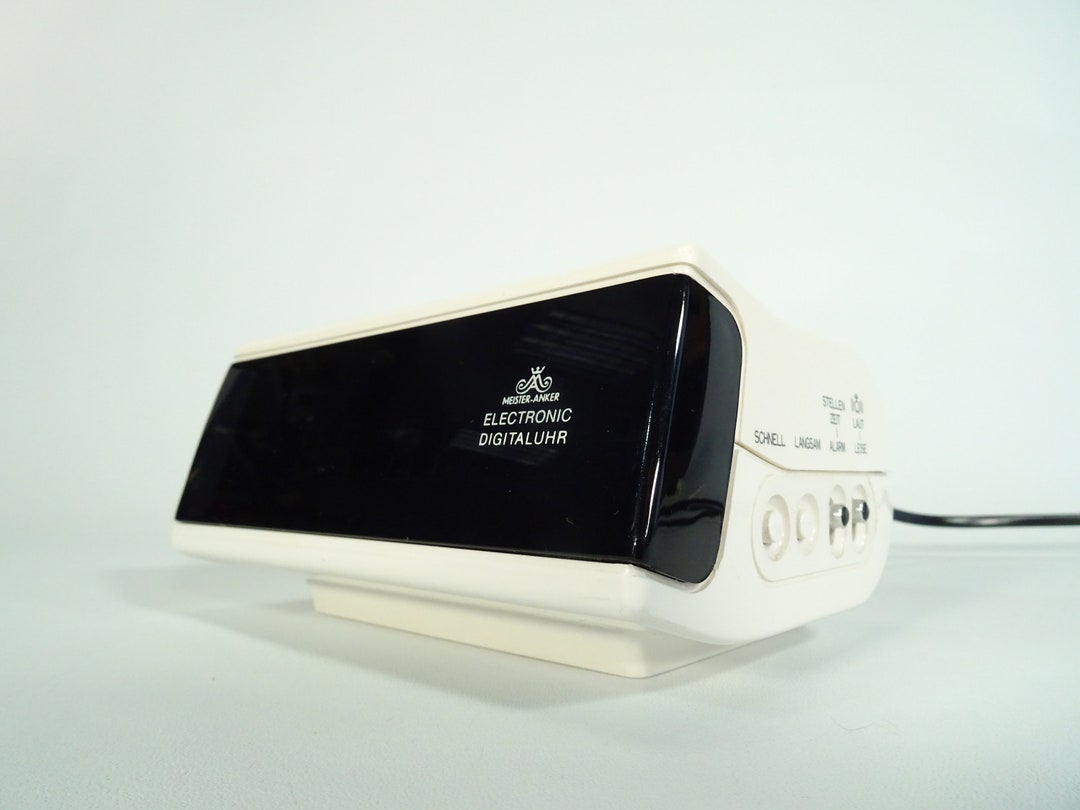 Vintage Digital Clock / Meister Anker Electronic / 70s / Vintage Alarm