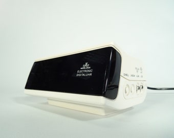 Vintage Meister Anker Digital Clock: 70s Space Age Retro Alarm