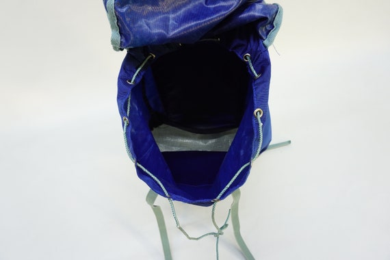 Vintage Backpack / 70s Blue Backpack / Vintage Ru… - image 9