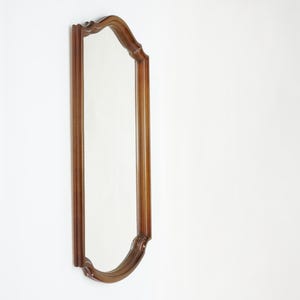 Vintage Wooden Mirror / Mid Century Modern / Vintage Wall Mirror / 60s Mirror / Danish Design / Antique Mirror / Scandinavian Design