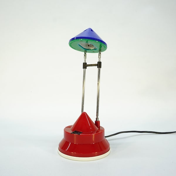 Vintage Desk Lamp / Mid Century Modern / Memphis Table Lamp / Minimalist Lamp / 70s / Space Age / Mid Century Modern / Retro Light / POP Art