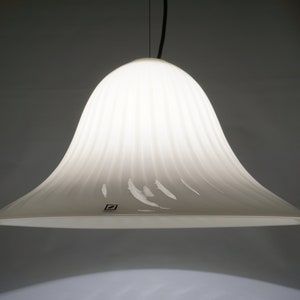 Vintage XL Murano Chandelier / Swirl Murano Pendant Lamp / 70s / Mid Century Modern Lamp / Retro Hanging Light / Space Age / Atomic
