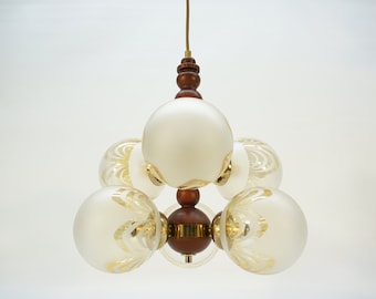 Vintage Ceiling Lamp /Atomic / Bubble Pendant Lamp / Sputnik Style Chandelier / Molecule Light / Mid Century Modern / Space Age / 70s