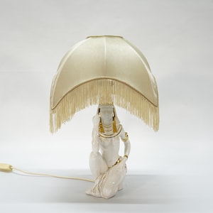 Vintage Italian Porcelain Lamp / Pharaoh Table Lamp / Vintage Desk Lamp / Hollywood Regency / 80s / Bedside Lamp / MCM / Space Age Lamp