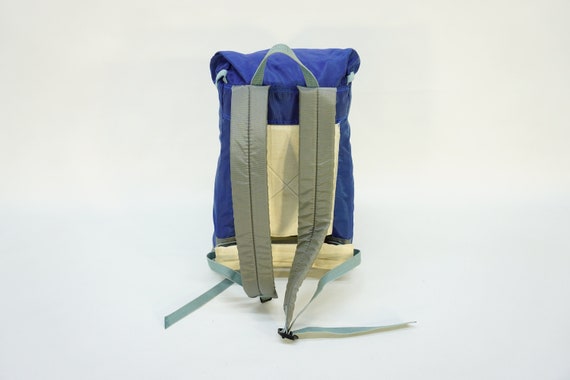 Vintage Backpack / 70s Blue Backpack / Vintage Ru… - image 7