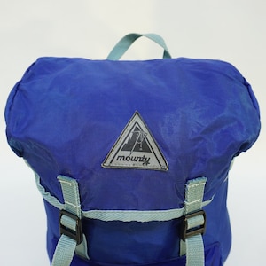Vintage Backpack / 70s Blue Backpack / Vintage Rucksack / Hiking Backpack / Travel Backpack / Vintage Fashion / Vintage Travel / Retro Bag image 5
