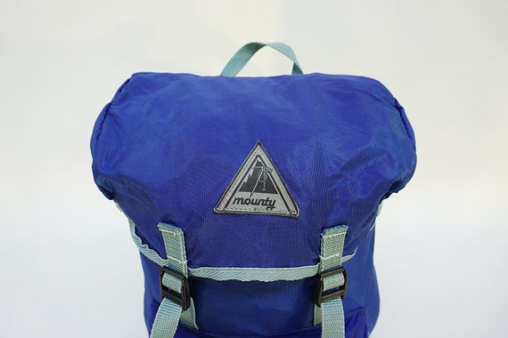 Vintage Backpack / 70s Blue Backpack / Vintage Ru… - image 5