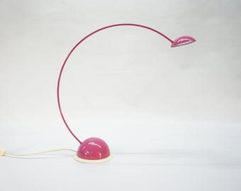 Vintage Post Modern Desk Lamp / Pink Vrieland Design Table Lamp