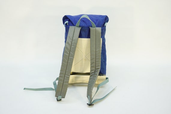 Vintage Backpack / 70s Blue Backpack / Vintage Ru… - image 8