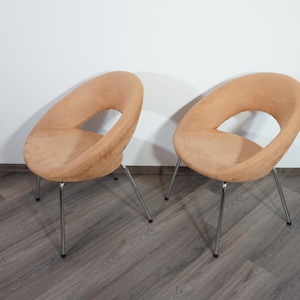 1 of 4 Vintage Nina Chair by Rene Holten for Artifort / Vintage Office Chair / Dinning Chair / Postmodern Design / 90s Chair / Beige Chair