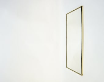 Vintage 60er Jahre Wandspiegel: Minimalistisch, Mid Century Modern