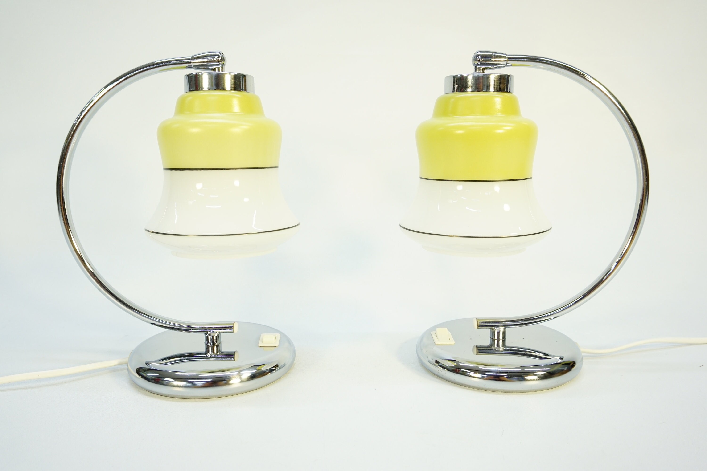 Vintage Bedside Lamp Pair / Vintage Table Lamp / Art Deco Lamp | Etsy