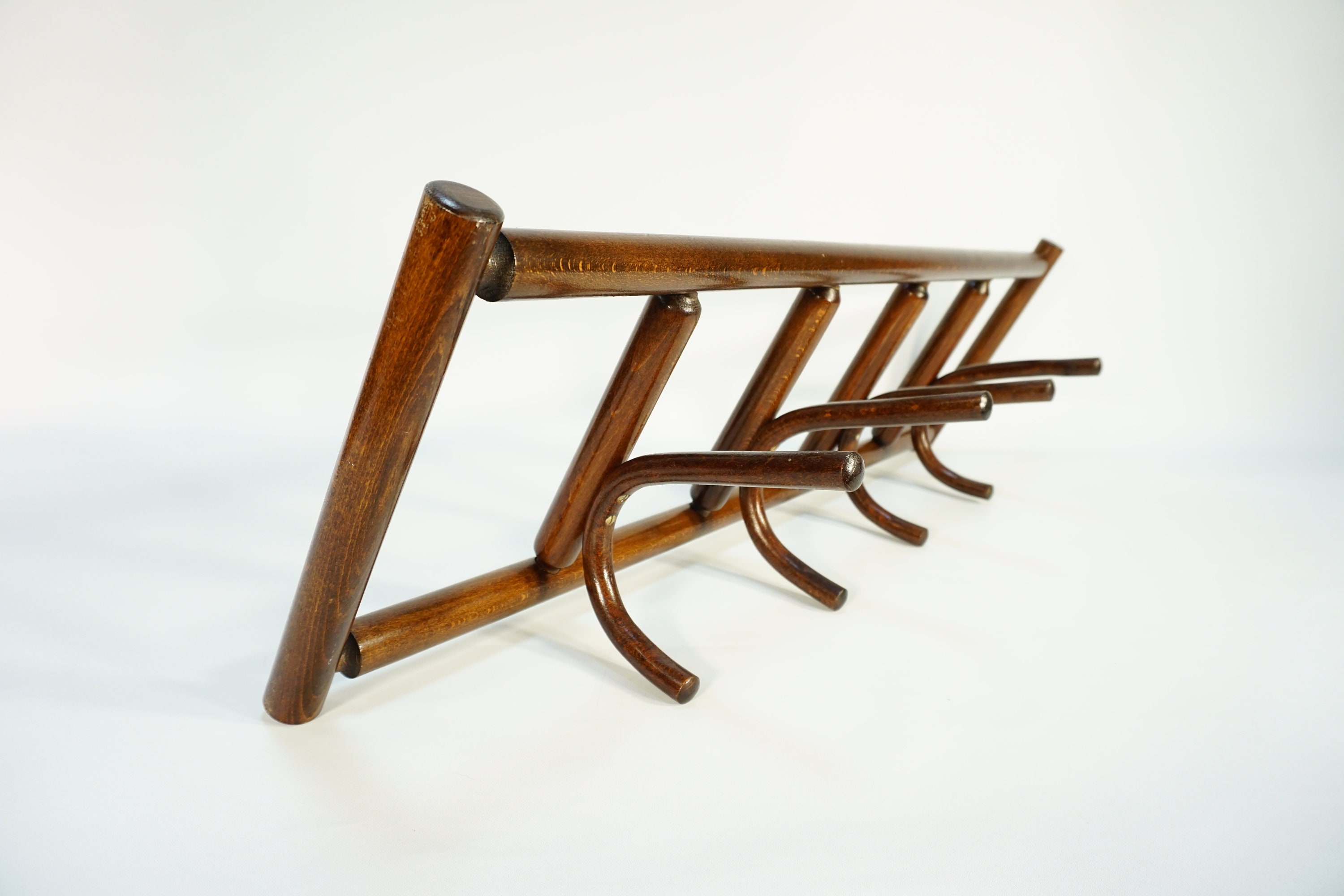 Colgante de pared de madera vintage / ganchos de pared de los | Etsy