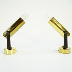 Vintage Wall Lamp Pair / Sconce / Spot light / Adjustable / 70s Lamp / Vintage Ceiling Lamp / Set of 2 / Mid Century Modern / Retro Lamp