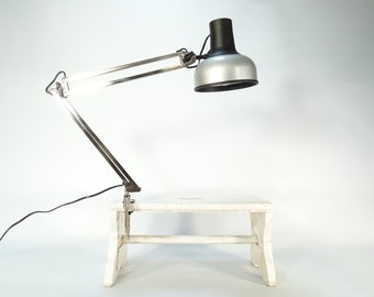 Vintage Desk Lamp / Architect Lamp / Articulated Desk Lamp / Clamp on Desk Lamp / Industrial Lamp / Swing Arm Lamp / Retro Lamp / 80s Lamp