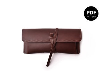 Personalized Baby Elephant Genuine Leather Eyeglass Case