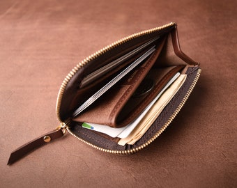Taschengeldbörse mit Reißverschluss, Größe (M), Reisebrieftasche
