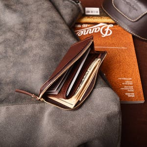 Cartera de bolsillo con cremallera Tamaño (M) Cartera de viaje