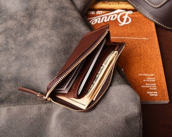 Cartera de bolsillo con cremallera Tamaño (M) Cartera de viaje