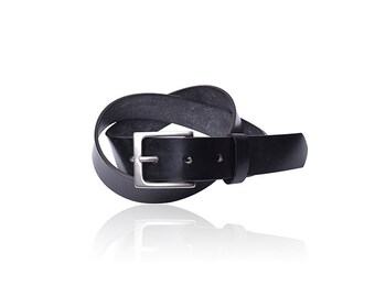 Highquality English Bridle Leather square buckle Belt (1.25")