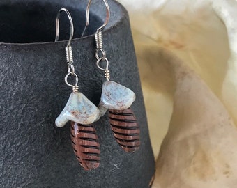 Mushroom earrings