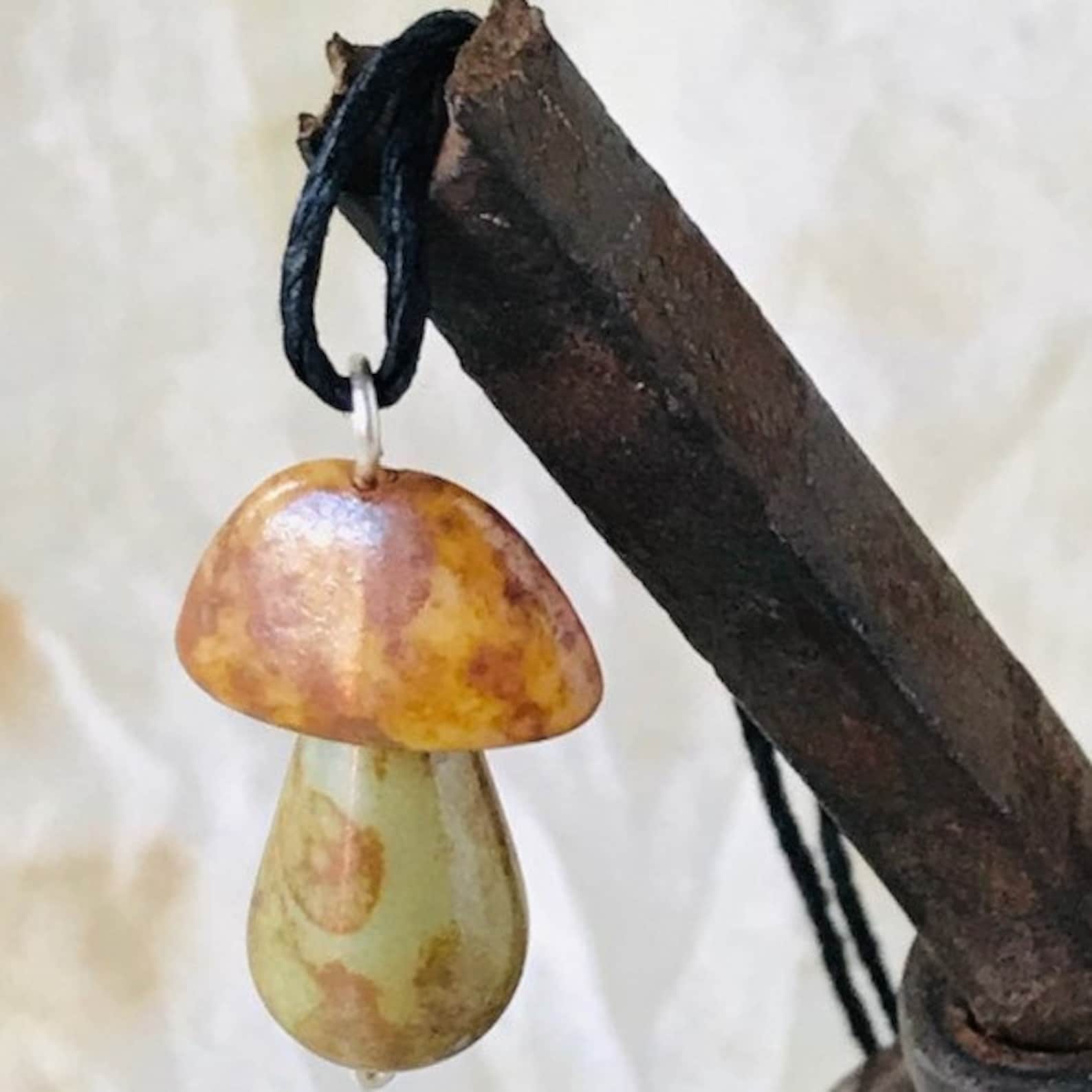 Mushroom Pendant Etsy