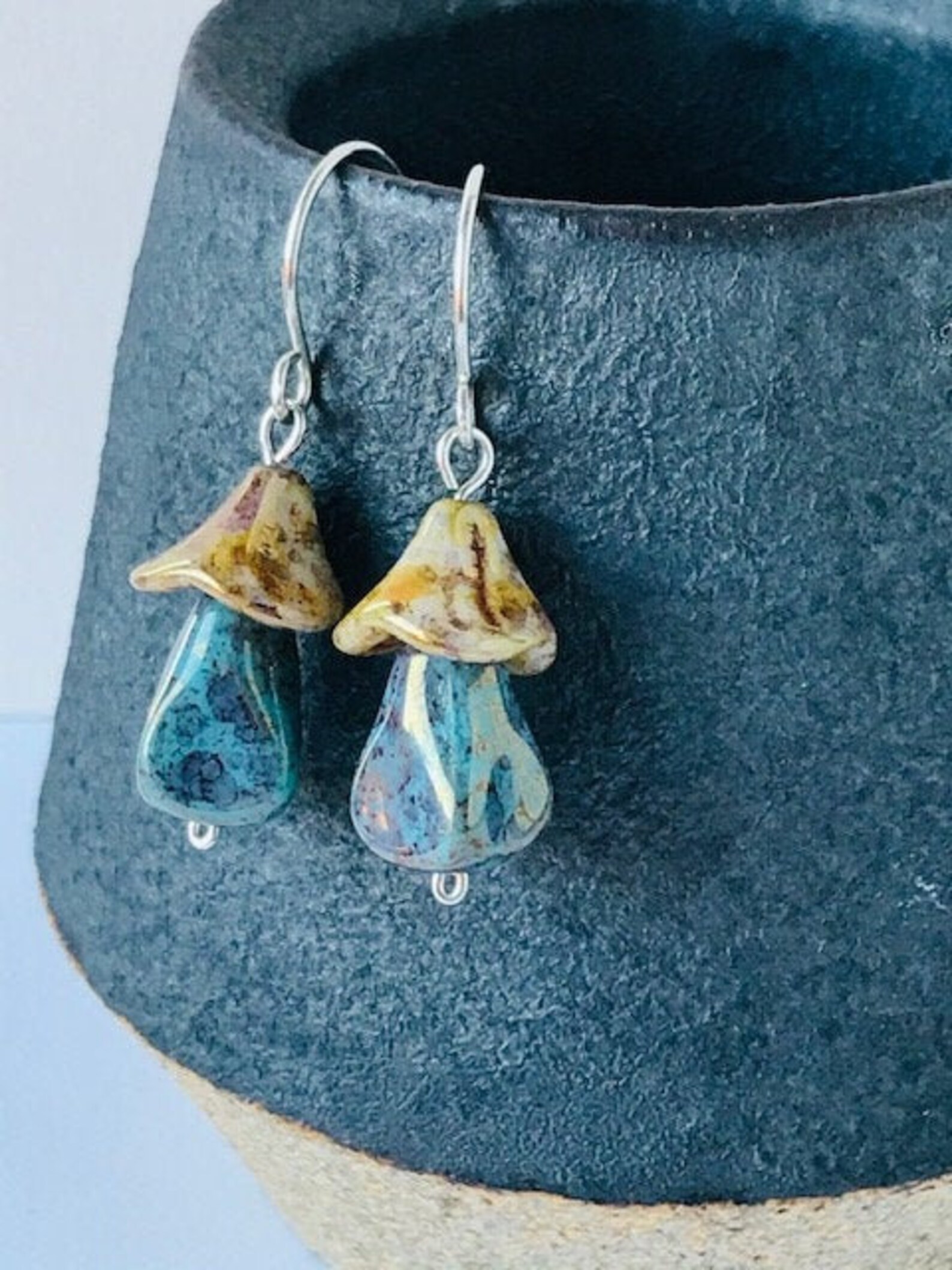 Mushroom Earrings Etsy