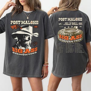 Post Malone Tour Shirt, Big Ass Stadium Tour, Post Malone Shirt, Posty 2025 Tour, Jelly Roll Tour, Posty Tour Merch Shirt, Concert Shirt