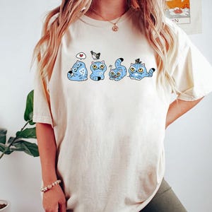 Demon Hunter Tiger Shirt, Derpy the Tiger And Bird Demon Hunter Tiger Tee, Hunters Tiger fan, Kpop Saja Boys Shirt, Kpop Demon Hunters