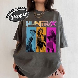 Kpop Demon Hunters T-shirt, Huntrix Girls Shirt, Vintage Huntrix Shirt, Huntrix Fan Shirt Gift, Rumi Zoey Mira Graphic Shirt, Kpop Huntrix