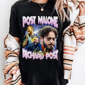 Vintage Post Malone Autine Richard Post Shirt, Post Malone Shirt, Malone Rap Music Shirt, Posty Rapper Shirt, Malone Music The Album Tee