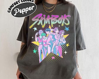 Kpop Saja Boys Shirt, Kpop Demon Hunters T-shirt, Demon Hunters Merch, Kpop Huntrix Pin shirt, Saja Boys Fan Gifts