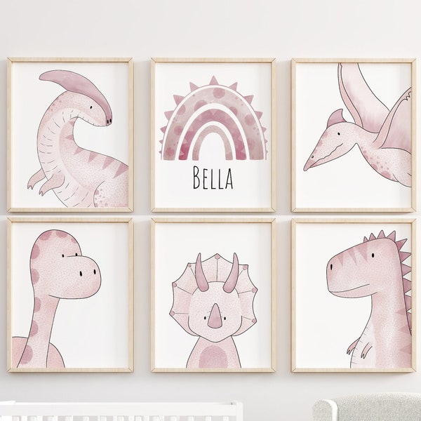 Pink and Blue Nursery Art Etsy