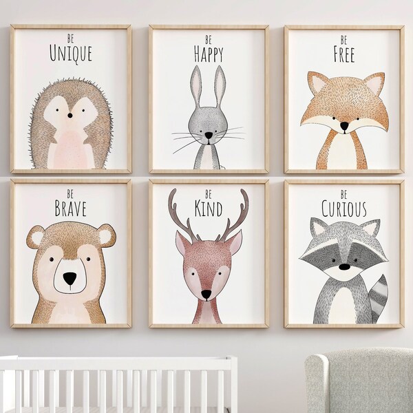 Animal Prints for Nursery Etsy UK