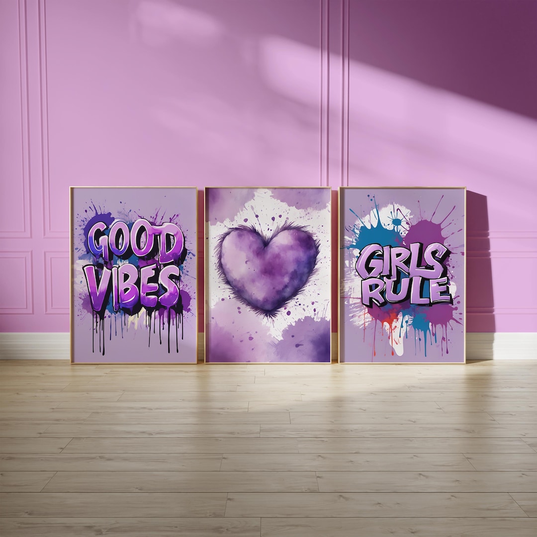 Tween/teen Girls Bedroom Wall Art Décor, Teenager Create Your Own Set ...