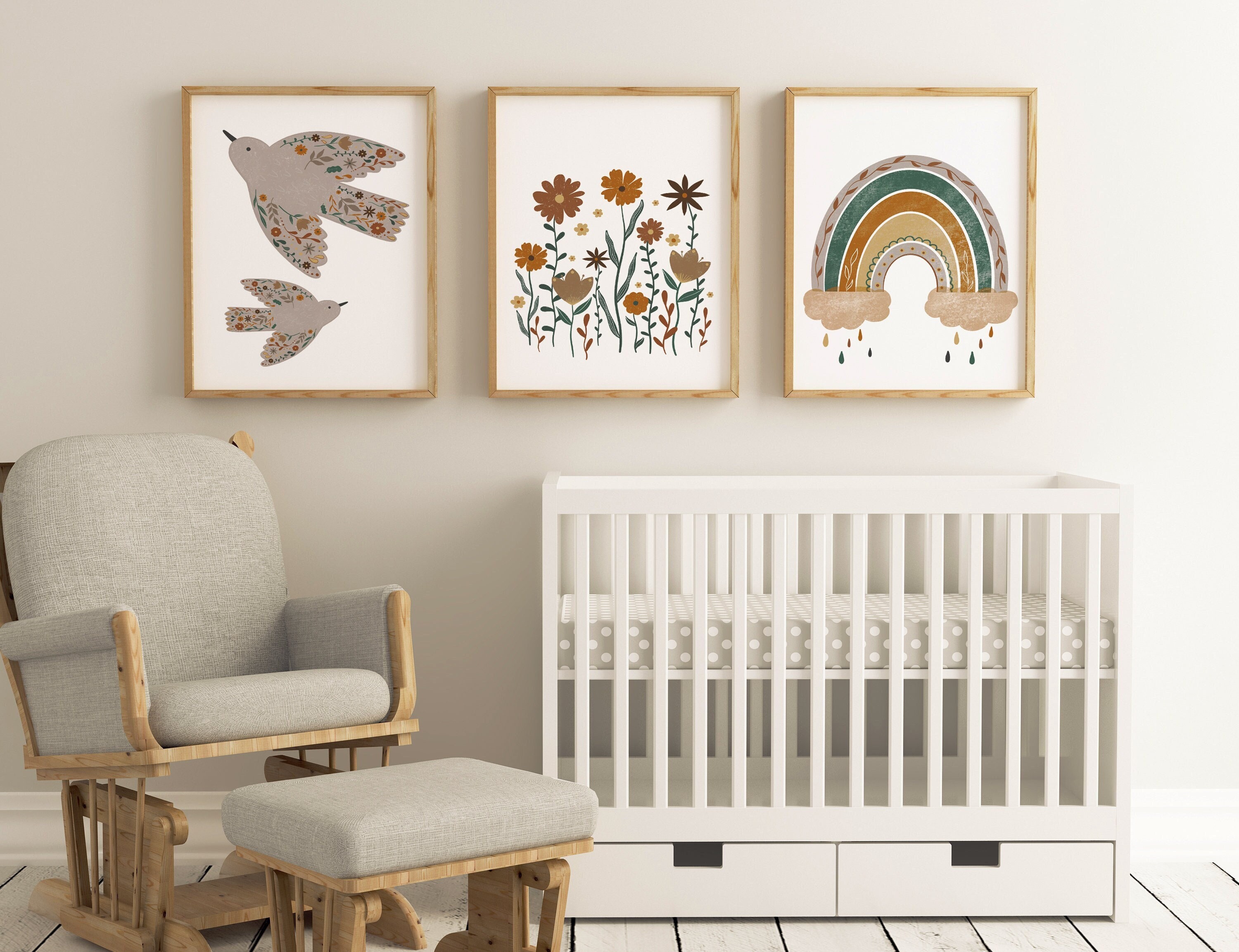 Girls Bedroom Print Set of 3, Nursery Wall Art Prints, Tween/teen ...