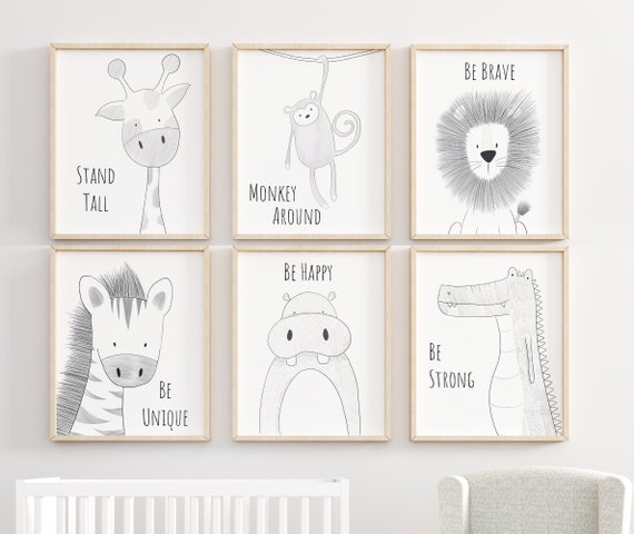 nursery safari animal prints