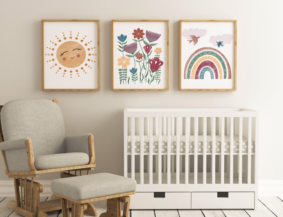 Girls Bedroom Prints, Nursery Prints, Pink Nursery Decor, Nursery Wall ...