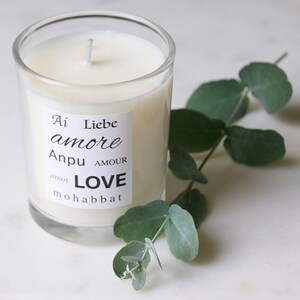 Love candle Soy Wax Candle image 5