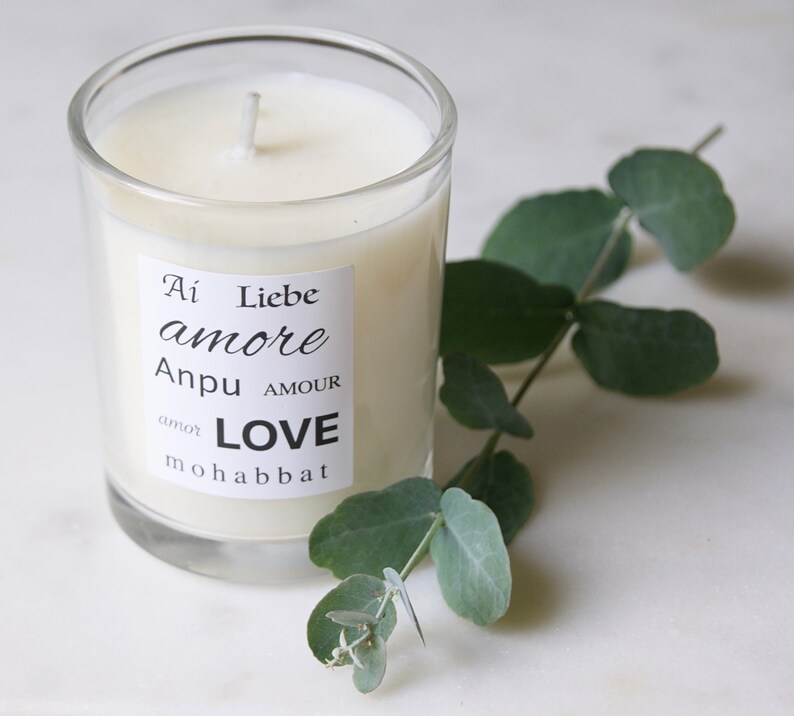 Love candle Soy Wax Candle image 5